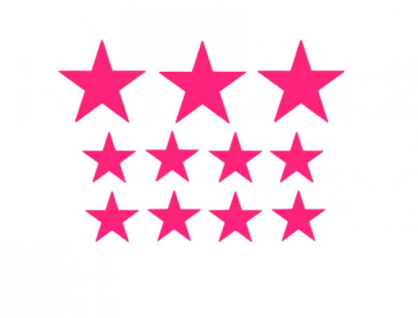 Sterne Mix Bügelbild